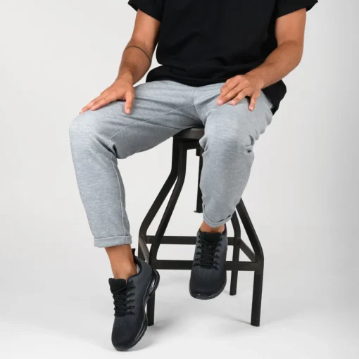 Baskets NOIR Homme Motif Uni Lacets
