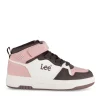 Baskets ROSE Fille Motif Uni Scratch + Elastique