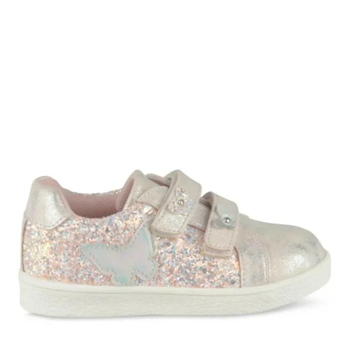 Baskets ROSE Fille Motif Paillettes Scratch