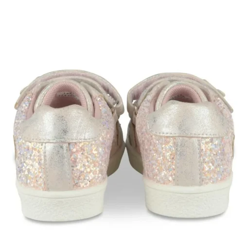 Baskets ROSE Fille Motif Paillettes Scratch