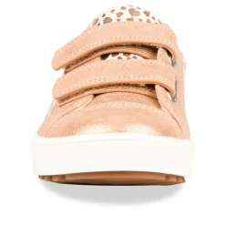 Baskets ROSE Fille Motif Coeurs Scratch