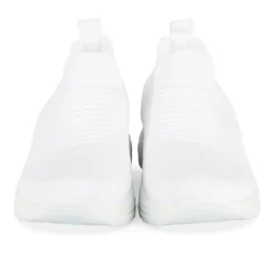 Baskets Running BLANC Femme Motif Uni A Enfiler
