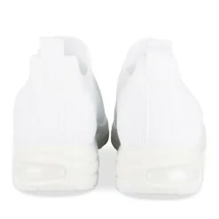 Baskets Running BLANC Femme Motif Uni A Enfiler