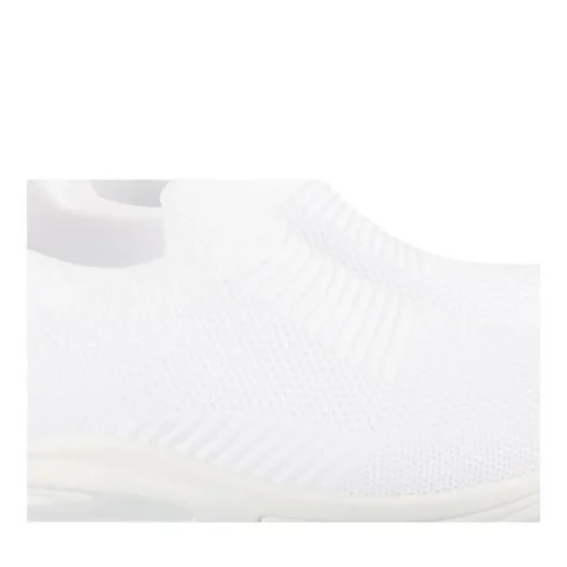 Baskets Running BLANC Femme Motif Uni A Enfiler
