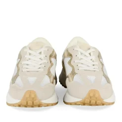 Baskets Running BLANC Fille Motif Uni A Enfiler