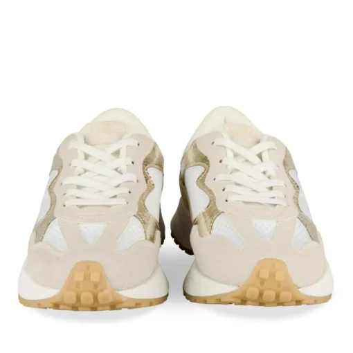 Baskets Running BLANC Fille Motif Uni A Enfiler