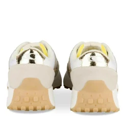 Baskets Running BLANC Fille Motif Uni A Enfiler