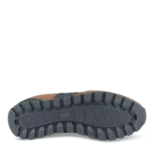 Baskets Running MARRON Homme Motif Uni Lacets