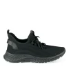 Baskets Running NOIR Femme Motif Uni A Enfiler
