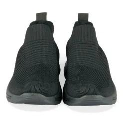 Baskets Running NOIR Femme Motif Uni A Enfiler