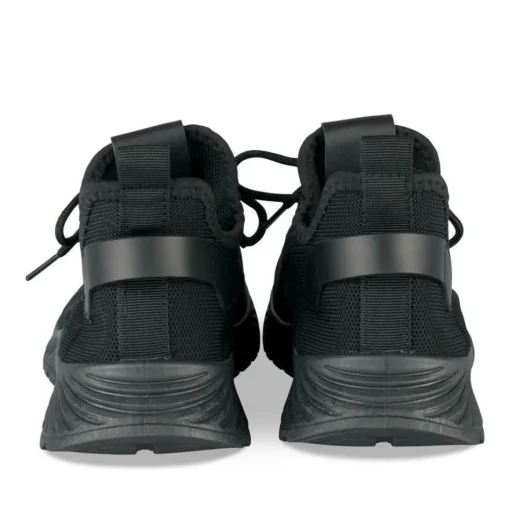 Baskets Running NOIR Femme Motif Uni A Enfiler