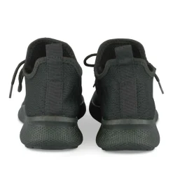Baskets Running NOIR Femme Motif Uni Lacets