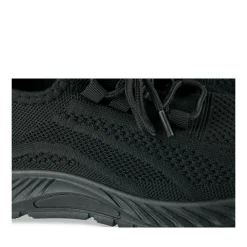 Baskets Running NOIR Femme Motif Uni A Enfiler