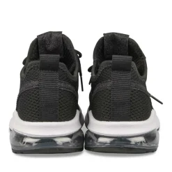 Baskets Running NOIR Fille Motif Paillettes Lacets