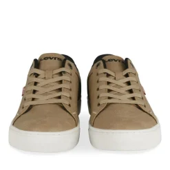 Baskets TAUPE Homme Motif Uni A Enfiler