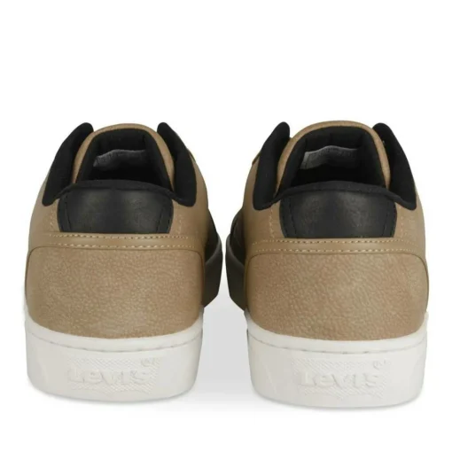 Baskets TAUPE Homme Motif Uni A Enfiler