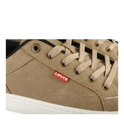 Baskets TAUPE Homme Motif Uni A Enfiler