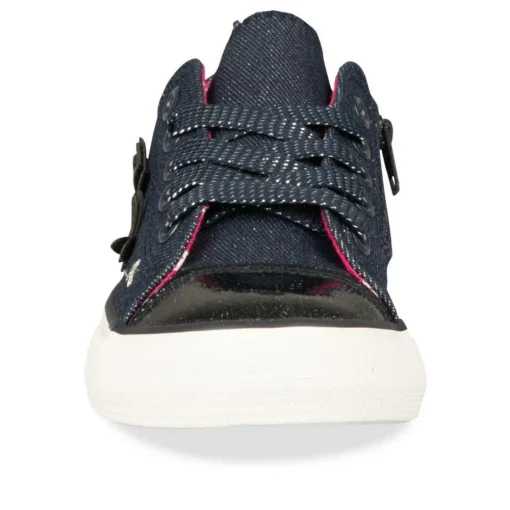 Baskets Toile MARINE Fille Lacets