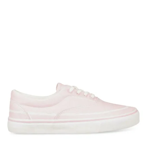 Baskets Toile ROSE Fille Lacets