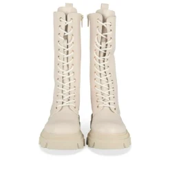 Bottes BEIGE Fille Motif Uni Lacets