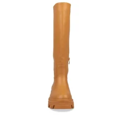Bottes COGNAC Femme Motif Uni A Enfiler