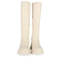Bottes Cuissarde BEIGE Fille Motif Uni Fermeture éclair