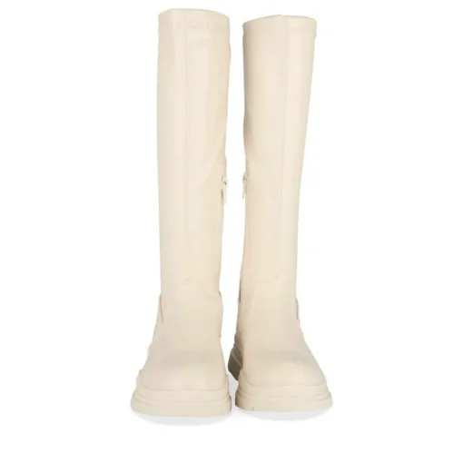 Bottes Cuissarde BEIGE Fille Motif Uni Fermeture éclair