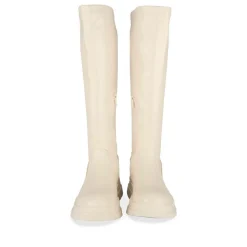 Bottes Cuissarde BEIGE Fille Motif Uni Fermeture éclair
