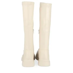 Bottes Cuissarde BEIGE Fille Motif Uni Fermeture éclair