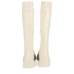 Bottes Cuissarde BEIGE Fille Motif Uni Fermeture éclair
