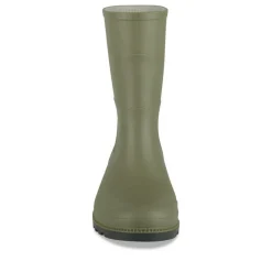 Bottes De Pluie KAKI Femme Motif Uni A Enfiler