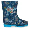 Bottes De Pluie MARINE Garçon A Enfiler