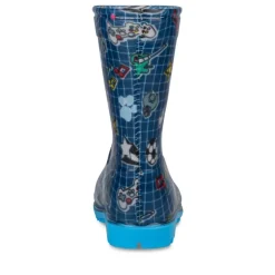 Bottes De Pluie MARINE Garçon A Enfiler
