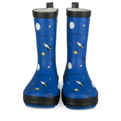 Bottes De Pluie MARINE Garçon Motif Uni A Enfiler