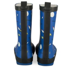 Bottes De Pluie MARINE Garçon Motif Uni A Enfiler