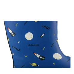 Bottes De Pluie MARINE Garçon Motif Uni A Enfiler