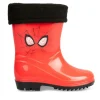 Bottes De Pluie ROUGE Garçon Motif Uni A Enfiler