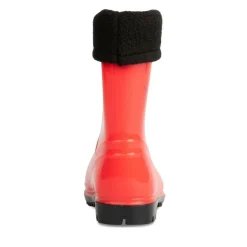 Bottes De Pluie ROUGE Garçon Motif Uni A Enfiler
