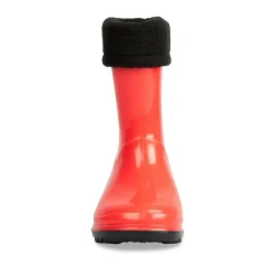 Bottes De Pluie ROUGE Garçon Motif Uni A Enfiler