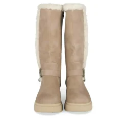 Bottes Fourré BEIGE Fille Motif Uni Fermeture éclair