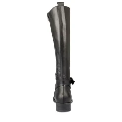 Bottes NOIR Femme CUIR Motif Uni Fermeture éclair