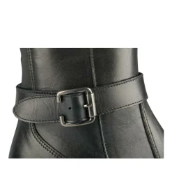 Bottes NOIR Femme CUIR Motif Uni Fermeture éclair