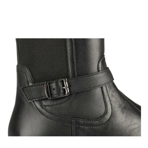 Bottes NOIR Femme CUIR Motif Uni Fermeture éclair