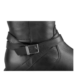 Bottes NOIR Femme CUIR Motif Uni Fermeture éclair