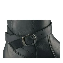Bottes NOIR Femme CUIR Motif Uni Fermeture éclair