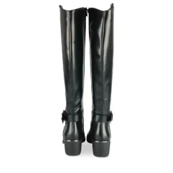 Bottes NOIR Femme Motif Chaîne Fermeture éclair