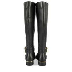 Bottes NOIR Femme Motif Chaîne Fermeture éclair