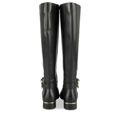 Bottes NOIR Femme Motif Chaîne Fermeture éclair