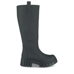 Bottes NOIR Femme Motif Uni Fermeture éclair