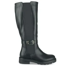 Bottes NOIR Femme Motif Uni Fermeture éclair